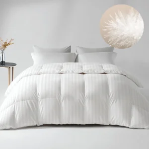 Down Feather Comforter King Size - High Fill Power All Season Duvet Insert