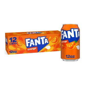 Fanta Orange Soda Pop Fridge Pack, 12 fl oz, 12 Pack Cans
