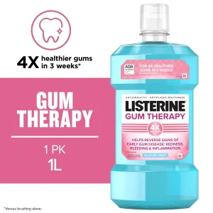 Listerine Gum Therapy Anti-Gingivitis Mouthwash Oral Care, Glacier Mint