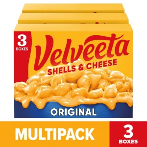 Velveeta Shells and Cheese Mac and Cheese, 3 Boxes, for Easy Dinner or Dinner Sides